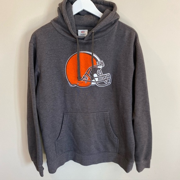 Cleveland Browns Pullover Hoodie Gray Medium - Picture 1 of 4